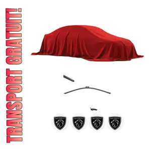 Stergator lamela spate PEUGEOT 5008 III (KA_, KB_, KC_) din 2024, pentru luneta auto, Valeo Silencio, din cauciuc siliconat rezistent, 4 Stickere Auto PEUGEOT
