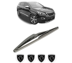 Stergator lamela spate PEUGEOT 508 SW II (FC_, FJ_, F4_) din 2018, pentru luneta auto, Bosch Twin, din cauciuc siliconat rezistent, 4 Stickere Auto PEUGEOT v27231