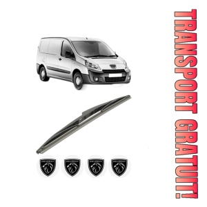 Stergator lamela spate PEUGEOT EXPERT Van (VF3A_, VF3U_, VF3X_) din 2007 - 2016, pentru luneta auto, Bosch Twin, din cauciuc siliconat rezistent, 4 Stickere Auto PEUGEOT