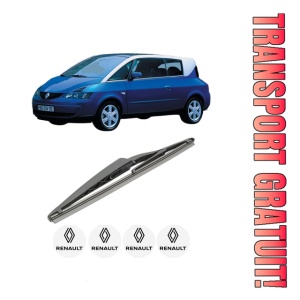 Stergator lamela spate RENAULT AVANTIME (DE0_) din 2001 - 2003, pentru luneta auto, Bosch Twin, din cauciuc siliconat rezistent, 4 Stickere Auto RENAULT