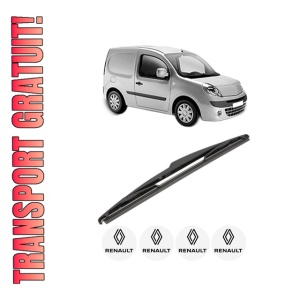 Stergator lamela spate RENAULT KANGOO Express (FW0/1_) din 2008, pentru luneta auto, Valeo Silencio, din cauciuc siliconat rezistent, 4 Stickere Auto RENAULT