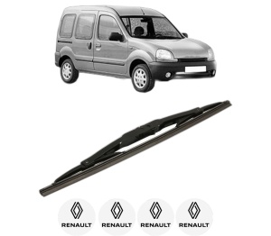 Stergator lamela spate RENAULT KANGOO (KC0/1_) din 1997 - 2010, pentru luneta auto, Bosch Twin, din cauciuc siliconat rezistent, 4 Stickere Auto RENAULT v30876
