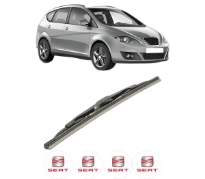 Stergator lamela spate SEAT ALTEA XL (5P5, 5P8) din 2006 - 2015, pentru luneta auto, Bosch Twin, din cauciuc siliconat rezistent, 4 Stickere Auto SEAT v31716