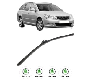 Stergator lamela spate SKODA OCTAVIA II Combi (1Z5) din 2004 - 2013, pentru luneta auto, Bosch Aerotwin, din cauciuc siliconat rezistent, 4 Stickere Auto SKODA v27171