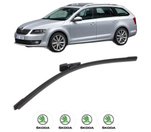 Stergator lamela spate SKODA OCTAVIA III Combi (5E5, 5E6) din 2012 - 2020, pentru luneta auto, Bosch Aerotwin, din cauciuc siliconat rezistent, 4 Stickere Auto SKODA v25786
