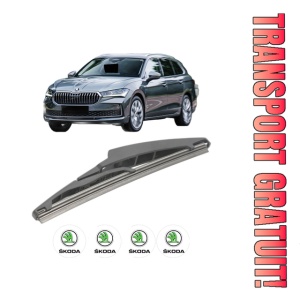 Stergator lamela spate SKODA SUPERB IV Estate (NZ5) din 2023, pentru luneta auto, Bosch Twin, din cauciuc siliconat rezistent, 4 Stickere Auto SKODA