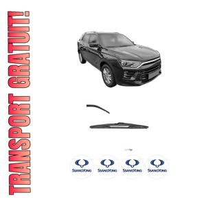 Stergator lamela spate SSANGYONG KORANDO (C300) din 2021, pentru luneta auto, Valeo Silencio, din cauciuc siliconat rezistent, 4 Stickere Auto SSANGYONG