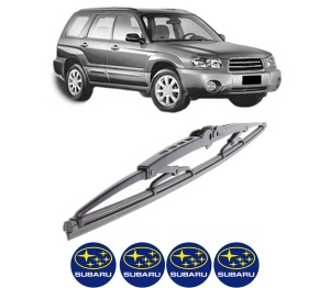 Stergator lamela spate SUBARU FORESTER (SG_) din 2002 - 2008, pentru luneta auto, Bosch Twin, din cauciuc siliconat rezistent, 4 Stickere Auto SUBARU v33336