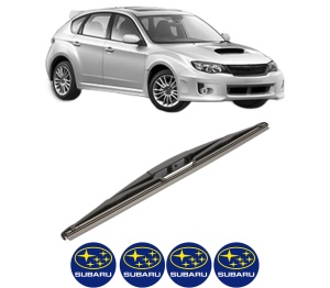 Stergator lamela spate SUBARU IMPREZA Hatchback (GP_) din 2011 - 2016, pentru luneta auto, Valeo Silencio, din cauciuc siliconat rezistent, 4 Stickere Auto SUBARU v18586