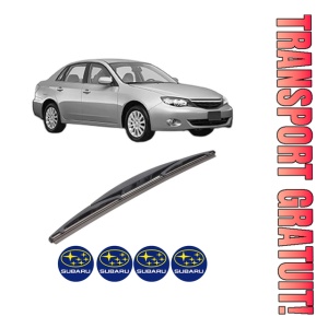 Stergator lamela spate SUBARU IMPREZA Saloon (GJ_) din 2012 - 2016, pentru luneta auto, Bosch Twin, din cauciuc siliconat rezistent, 4 Stickere Auto SUBARU