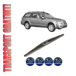 Stergator lamela spate SUBARU OUTBACK (BL, BP) din 2003 - 2009, pentru luneta auto, Valeo Silencio, din cauciuc siliconat rezistent, 4 Stickere Auto SUBARU