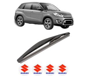 Stergator lamela spate SUZUKI VITARA (LY) din 2015, pentru luneta auto, Valeo Silencio, din cauciuc siliconat rezistent, 4 Stickere Auto SUZUKI v16666