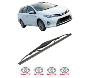 Stergator lamela spate TOYOTA AURIS Estate (_E18_) din 2013 - 2018, pentru luneta auto, Valeo Silencio, din cauciuc siliconat rezistent, 4 Stickere Auto TOYOTA v19186