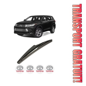 Stergator lamela spate TOYOTA HIGHLANDER (GSU7_, AXUH7_, TXUA7_) din 2019, pentru luneta auto, Bosch Twin, din cauciuc siliconat rezistent, 4 Stickere Auto TOYOTA