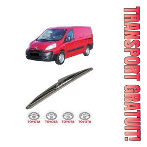 Stergator lamela spate TOYOTA PROACE Van (MDX_) din 2013 - 2016, pentru luneta auto, Bosch Twin, din cauciuc siliconat rezistent, 4 Stickere Auto TOYOTA