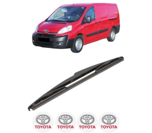 Stergator lamela spate TOYOTA PROACE Van (MDX_) din 2013 - 2016, pentru luneta auto, Valeo Silencio, din cauciuc siliconat rezistent, 4 Stickere Auto TOYOTA v21766