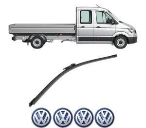 Stergator lamela spate Volkswagen CRAFTER 30-50 Platform/Chassis (2F_) din 2006 - 2016, pentru luneta auto, Bosch Aerotwin, din cauciuc siliconat rezistent, 4 Stickere Auto VW v26871