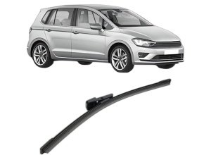 Stergator lamela spate Volkswagen GOLF SPORTSVAN VII (AM1, AN1) din 2014 - 2020, pentru luneta auto, Bosch Aerotwin, din cauciuc siliconat rezistent, 4 Stickere Auto VW - Img 2