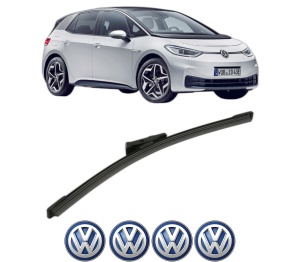 Stergator lamela spate Volkswagen ID.3 (E11, E12) din 2019 - 2023, pentru luneta auto, Bosch Aerotwin, din cauciuc siliconat rezistent, 4 Stickere Auto VW v22418