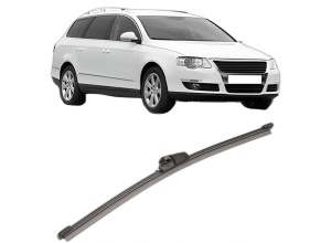 Stergator lamela spate Volkswagen PASSAT B6 Variant (3C5) din 2005 - 2011, pentru luneta auto, Valeo Silencio Xtrm, din cauciuc siliconat rezistent, 4 Stickere Auto VW - Img 2