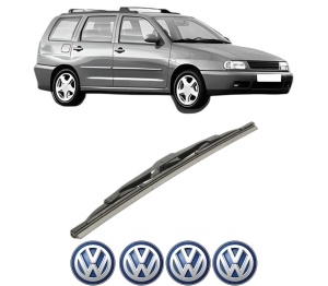 Stergator lamela spate Volkswagen POLO Variant (6V5) din 1997 - 2001, pentru luneta auto, Bosch Twin, din cauciuc siliconat rezistent, 4 Stickere Auto VW v31656