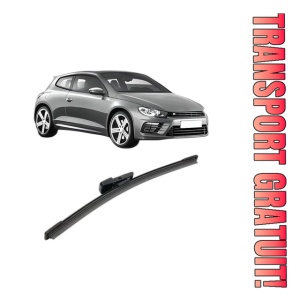 Stergator lamela spate Volkswagen SCIROCCO III (137, 138) din 2008 - 2017, pentru luneta auto, Bosch Aerotwin, din cauciuc siliconat rezistent, 4 Stickere Auto VW