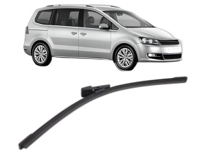 Stergator lamela spate Volkswagen SHARAN (7N1, 7N2) din 2010 - 2022, pentru luneta auto, Bosch Aerotwin, din cauciuc siliconat rezistent, 4 Stickere Auto VW - Img 2