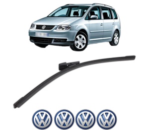 Stergator lamela spate Volkswagen TOURAN (1T3) din 2010 - 2015, pentru luneta auto, Bosch Aerotwin, din cauciuc siliconat rezistent, 4 Stickere Auto VW v25726