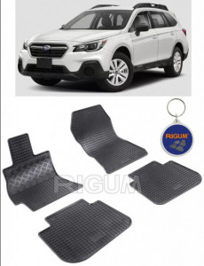 Subaru Outback V, Combi, fabricat din 2015 - 2019, set covorase auto dedicate, din cauciuc 100% Premium accesorii pentru autoturismul tau - masina v160949