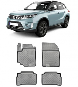 Suzuki VItara Hybrid, Suv, Din 01.2020 - Prezent , Set Covorase Auto Tip Tavita Premium 3D, din cauciuc Reducere accesorii pentru autoturismul tau - masina v54476