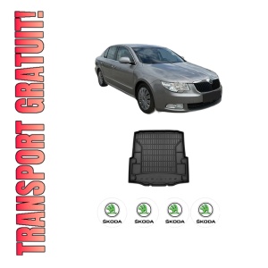 Tavita Portbagaj SKODA SUPERB II (3T4) din 2008-2015, Protectie Portbagaj Auto SKODA