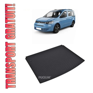 Tavita Portbagaj Volkswagen Caddy 5 locuri 2021-prezent, protectie portbagaj, din cauciuc 100%, pentru autoturismul Volkswagen Caddy 5