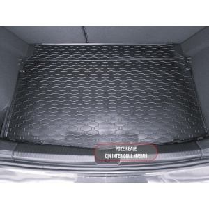 Tavita Portbagaj Volkswagen Polo Hatchback 2017-prezent, protectie portbagaj, din cauciuc 100%, pentru autoturismul Volkswagen Polo Hatchback