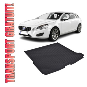 Tavita Portbagaj VOLVO V60 Recharge 2018-prezent, protectie portbagaj, din cauciuc 100%, pentru autoturismul VOLVO V60 Recharge