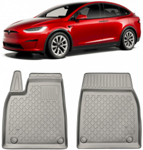 Tesla Model Set covorase auto tip tavita compatibile Tesla Model X Facelift fabricatie 01.2021 - prezent, caroserie suv, 5-7 locuri, covorase fata accesorii pentru autoturismul tau - masina v111034