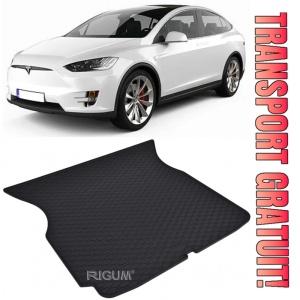 Tesla Model Tavita pentru portbagaj din cauciuc, compatibila Tesla Model X fabricatie 10.2016 - 12.2020, caroserie suv, 5 locuri