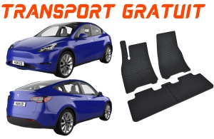 Tesla Model Y fabricat din 2021 - Prezent, Sedan, set covorase auto dedicate, din cauciuc 100% Premium accesorii pentru autoturismul tau - masina v151485