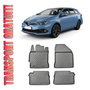 Toyota Auris II, Hatchback, Din 01.2013 - 12.2018 , Set Covorase Auto Tip Tavita Premium 3D, din cauciuc