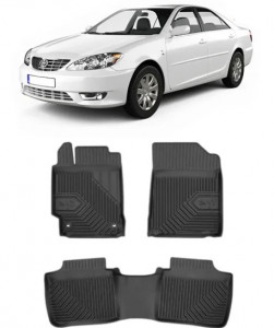 Toyota Camry Din 2011 - 03.2019, Sedan , Set Covorase Auto Tip Tavita Premium 3D, din cauciuc accesorii pentru autoturismul tau - masina v163899