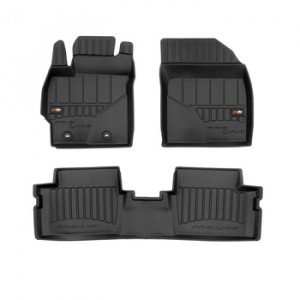 Toyota Corolla X, Sedan, Din 2007 - 07.2013, E140/E150 , Set Covorase Auto Tip Tavita Premium 3D, din cauciuc accesorii pentru autoturismul tau - masina v171190