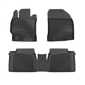 Toyota Corolla Xi Din 08.2013 - 06.2018, Sedan, E160/E170/E180 , Set Covorase Auto Tip Tavita Premium 3D, din cauciuc accesorii pentru autoturismul tau - masina v165951
