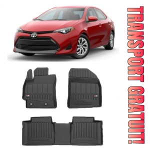 Toyota Corolla Xi, Sedan, Din 08.2013 - 06.2018, E160/E170/E180 , Set Covorase Auto Tip Tavita Premium 3D, din cauciuc