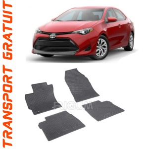 Toyota Corolla Xi, Sedan, fabricat din 08.2013 - 06.2018, E160/E170/E180, set covorase auto dedicate, din cauciuc 100% Premium accesorii pentru autoturismul tau - masina v156926