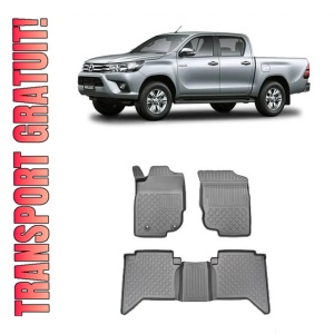 Toyota Hilux, Pick-Up, Din 2006 - 08.2016 , Set Covorase Auto Tip Tavita Premium 3D, din cauciuc