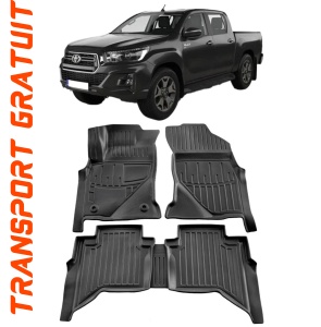 Toyota Hilux VIII (Crew Cab) (2015–) Set Covorase auto tip tavita din cauciuc Premium Umbrella accesorii pentru autoturismul tau - masina v149226