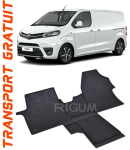 Toyota Proace II, Van, fabricat din 01.2016 - Prezent, 2 Locuri, set covorase auto dedicate, din cauciuc 100% Premium accesorii pentru autoturismul tau - masina v153843