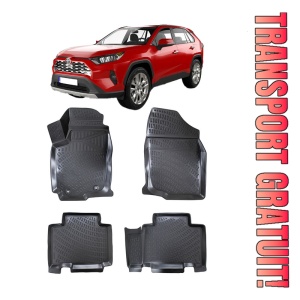 Toyota Rav 4 XA40 IV 2012-2018 Set 4 covorase auto din cauciuc tip tavita premium line 3D