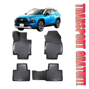 Toyota Rav 4 XA50 IV 2018-2025 Set 4 covorase auto din cauciuc tip tavita premium line 3D
