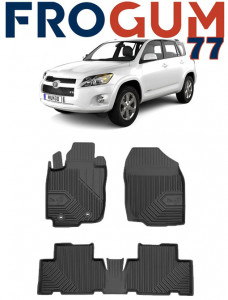Toyota Rav4 III Din 02.2006 - 02.2013, Suv , Set Covorase Auto Tip Tavita Premium 3D, din cauciuc accesorii pentru autoturismul tau - masina v165734