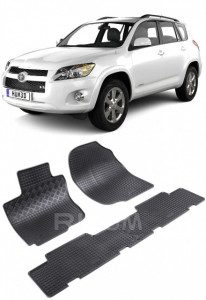 Toyota Rav4 III, Suv, fabricat din 02.2006 - 02.2013, set covorase auto dedicate, din cauciuc 100% Premium accesorii pentru autoturismul tau - masina v157781